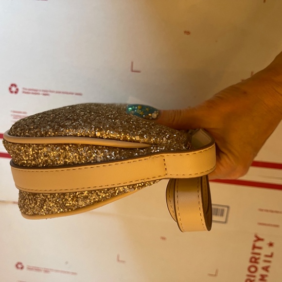 Cross Body Bag Cross Body Purse Gold Glitter NWT - Picture 10 of 16